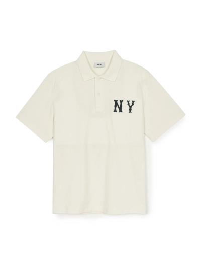 Áo Polo MLB  Basic Coopers Logo New York Yankees ''Cream'' [3APQB0353 50CRS]