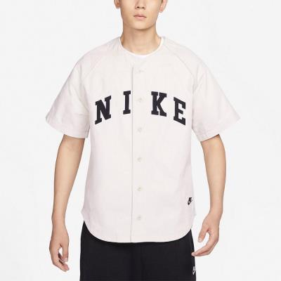 Áo Nike Baseball Jersey Collarless Big Logo ''Off-White'' [FQ7001 104]