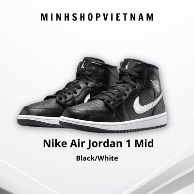 Giày Nike Air Jordan 1 Mid Is Arriving In Essential “Black/White” [dv0991 001]