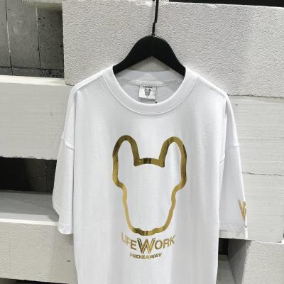 Áo Thun Life Work Basic White Gold [LW222TS009] - Image 1
