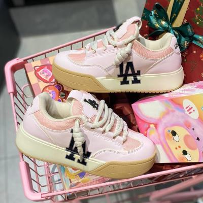 18056 - Giày MLB Chunky Wide Los Angeles Dodgers ' PINK/ GUM'