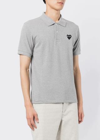 Áo Polo Comme Des Garcons Play Black Heart Grey [AZ T078 051 1 2]