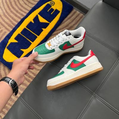 Giày Nike Air Force 1 Custom Gucci Low By You White Green Cust [DV3892 900]