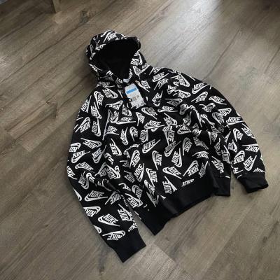 Áo Hoodie Nike Sportswear Sport Pullover Black White [DD4848 010]