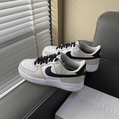 Giày Nike Air Force 1 Custom Low By You White/Grey/Black Cust [Dv3907 900]