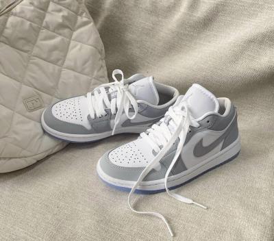 9697 - Giày Nike Air Jordan 1 Low White/Grey **[O]