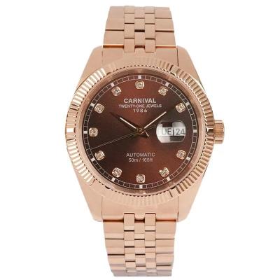 Đồng Hồ I&W Carnival Japan Quartz Sapphire ''Brown/Gold Brown Silver'' [8131G] - Image 1