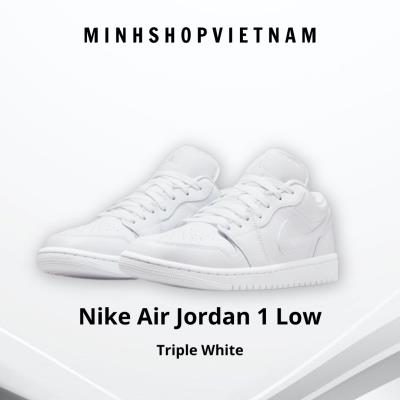 #SALE  Giày Nike Air Jordan 1 Low Triple White [DV0990-111] FLAW_ Discount