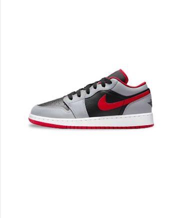Giày Nike Air Jordan 1 Low ' GREY/RED ' [ 553560 060 ] - Image 1