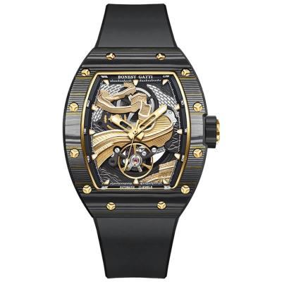 Đồng Hồ Bonest Gatti oval Sapphire ' Black/Gold' [BG9003.B]