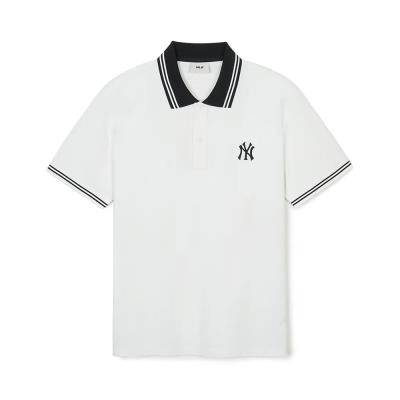 Áo Polo MLB short-sleeved New York Yankees  'WHITE ' [ 3APQB0243 50IVS ]