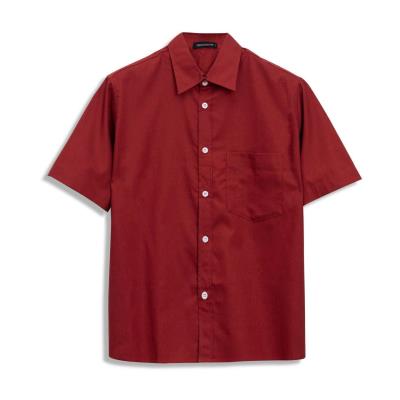 Áo Sơ Mi Francis Mantini Short Sleeve Red Brown - DISCOUNT GIÁ 2.9 - Image 1