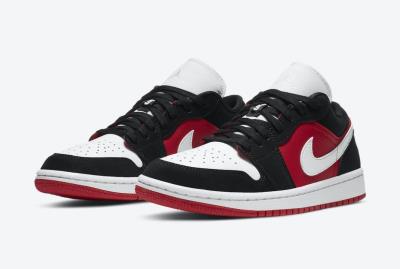 8606 - NIKE AIR JORDAN 1 LOW 'GYM RED BLACK' 2021**[ O ]