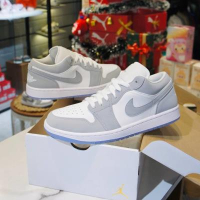 9697 - Giày Nike Air Jordan 1 Low White/Grey **[O]