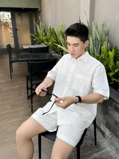 Quần Short Francis Mantini Sleeve Cloud White