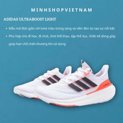 Giày Adidas ULTRABOOST LIGHT White Orange [HQ6351]