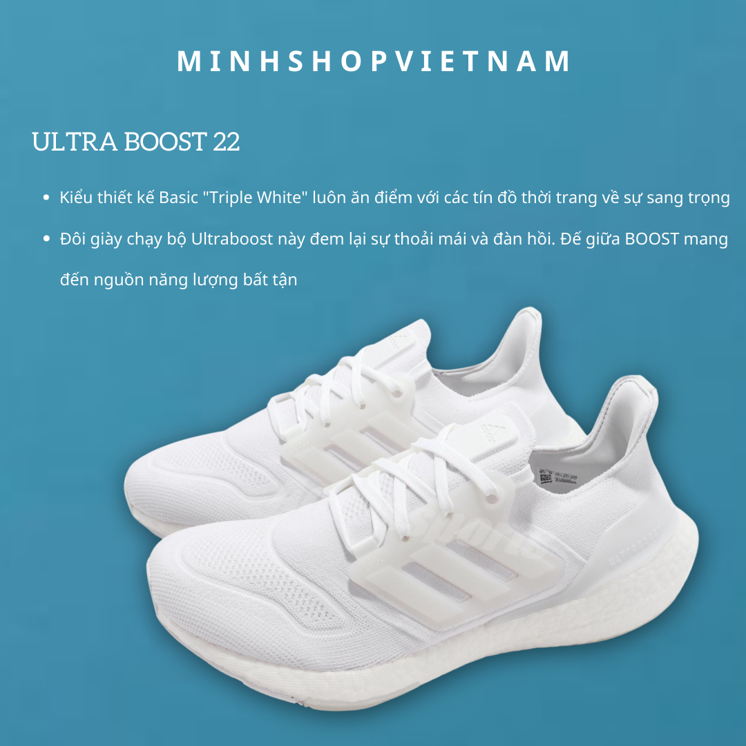 Adidas ultra boost triple white giá best sale