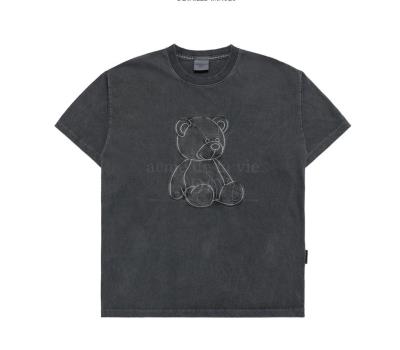 Áo thun ADLV Bear Applique Pigment Washing ''Charcoal'' [SSABAQ CHA]