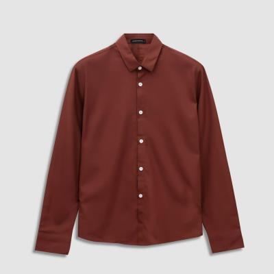 Áo Sơ Mi  Francis Mantini Somniferum Long Sleeve 'Red brown'