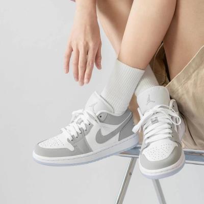 9697 - Giày Nike Air Jordan 1 Low White/Grey **[O]