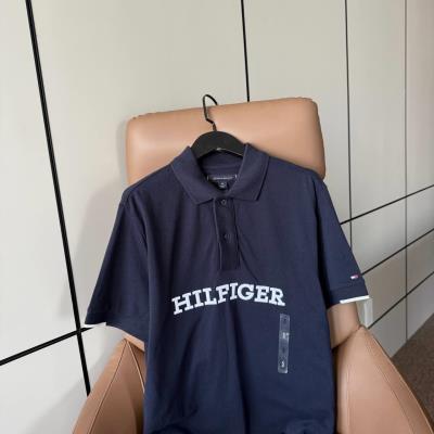 Áo POLO Tommy Hilfiger Lettering Collar Neck ' Navy' [ 78jA892 410 ] - Image 1