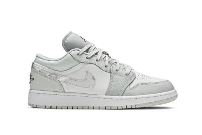 8691 - HÀNG CHÍNH HÃNG NIKE AIR JORDAN 1 LOW GS 'WHITE CAMO'