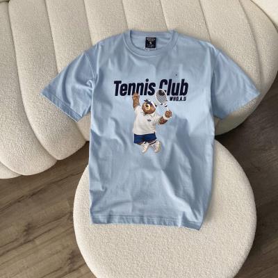 ~Sale Áo Thun WHOAU Steve Tennis Club Blue [whrpd2427u]