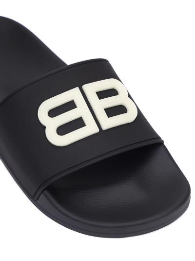 CHỉ còn 1 đôi Dép Balenciaga Pool Slides 'Black Glow' [656434 w1s86 1073]