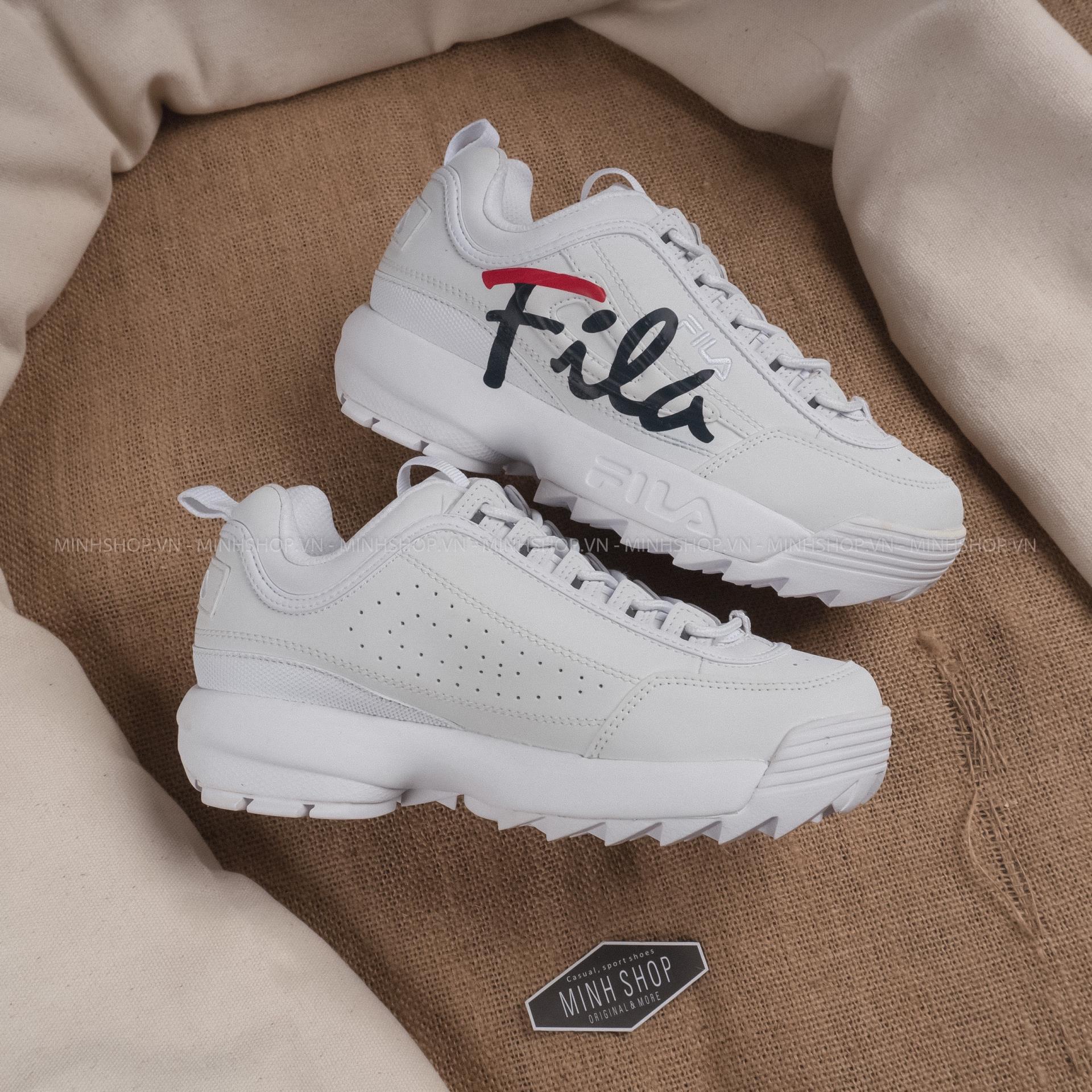 Fila disruptor script pink hotsell