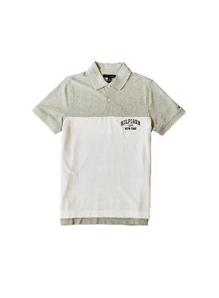 Áo Polo Tommy Hilfiger Regular Fit Rugby Stripe ''Grey / White '' [78j9760 100]