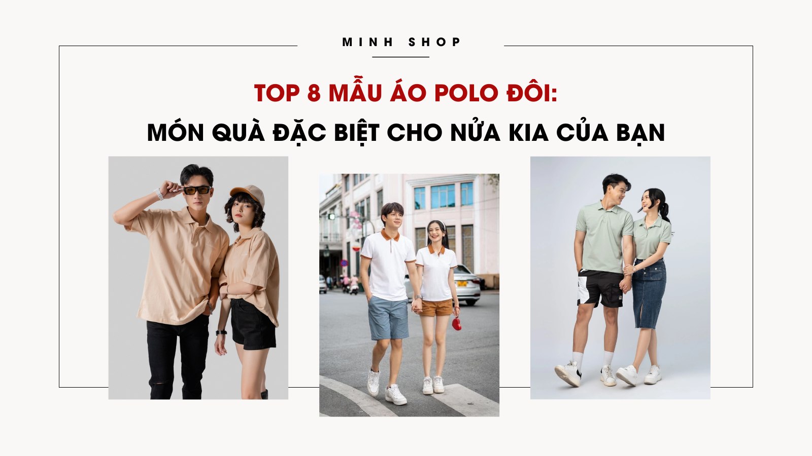 Top 8 mẫu áo polo đôi: Món quà đặc biệt cho nửa kia của bạn