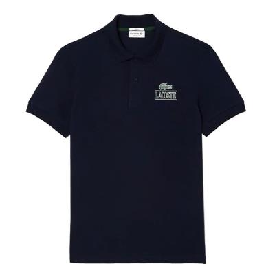 20759 - Áo thun Polo Lacoste Regular Fit Signature Print Navy