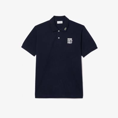 Áo thun Polo Lacoste Rene Did It First Navy [PH8017]