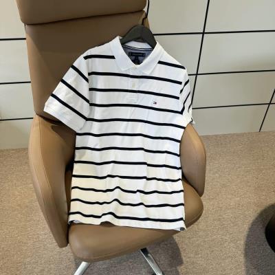 Áo Polo Tommy Hilfiger Slim Fit Striped White [8535233650 GH]