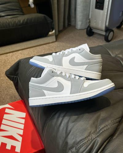 Giày Nike Air Jordan 1 Low White/Grey **[O] [DC0774 105]