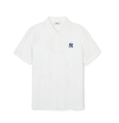 Áo Thun Polo MLB Basic Comfortable Fit New York Yankees ''Ivory'' [3APQB0143 50IVS]