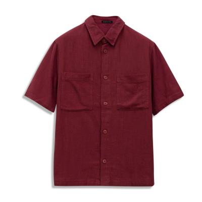 Áo Sơ Mi Francis Mantini Somniferum Short Plum Red