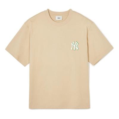 19672 - Áo thun MLB Monative Overfit New York Yankees ''Light Beige''