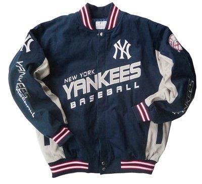 Áo Khoác Varsity MLB Majestic Jersey New York Yankees Genuine ''Blue''