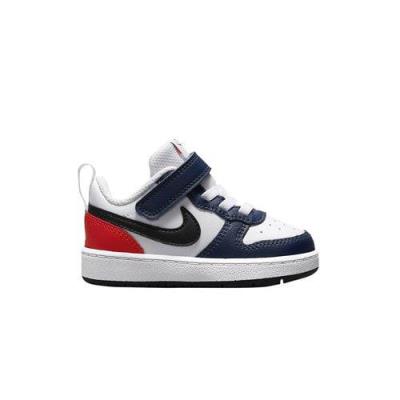 Giày Nike Court Borough Low 2 Kid ' White/Midnight Navy/Black' [DO7448-101]