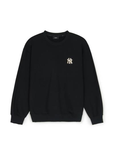 Áo Sweater MLB New Year Snake Cartoon Graphic Overfit Man to Man New York Yankees 'Black' [3AMTQ0151 50BKS]