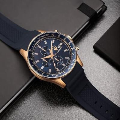 Đồng Hồ Maserati Sfida Chronograph ''Blue Sunray Dial Quartz'' [R8871640004] - Image 1