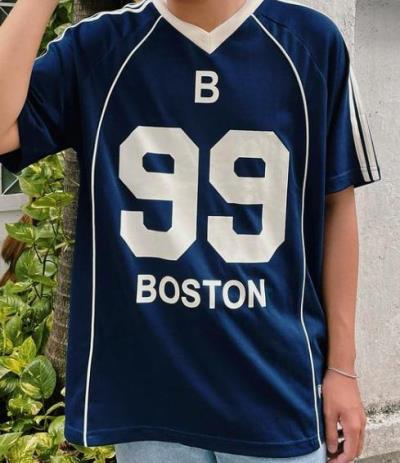 Áo Thun New Era Jersey Boston 99 ''Navy White'' [13995004]