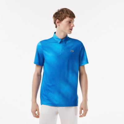 Áo Polo Lacoste Regular Fit Printed ''Blue'' [DH5175 51 ZMI]