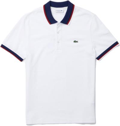 Áo Polo Lacoste Short Sleeve Regular ' White/Navy ' [PH3461]