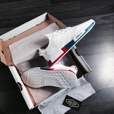 Hàng Chính Hãng Adidas NMD R1 V2 White/Red/Blue 2020**