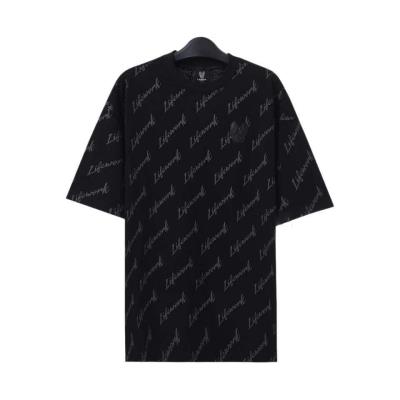 Áo Thun Life Work Signature Lettering Black [LW242TS070]