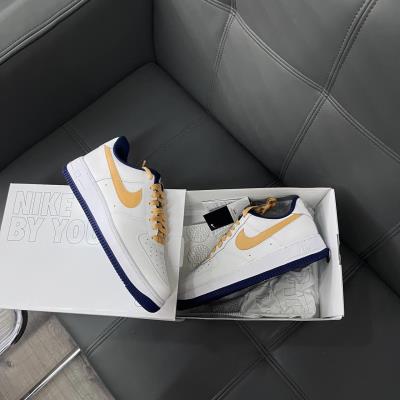 -1xxx Giày Nike Air Force 1 Low By You Custom WHITE -NAVY_ GOLD  [CT7875 994]