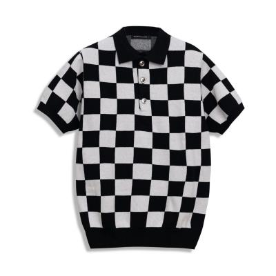 Áo Polo FRANCIS MANTINI Sportswear Checkerboard 'Black/ White'