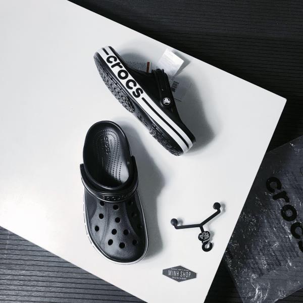 Dép Crocs Bayaband Black/White Clog [205089 066]